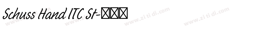 Schuss Hand ITC St字体转换 Schuss Hand ITC St字体转换